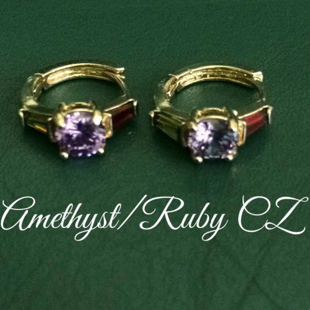 🆕Gold Filled Amethyst Earrings ⭐️